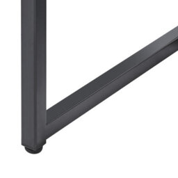 Wyld And Coco Nova Steel Office Desk With Mesh Storage Doors, Black Powder-Coated Steel, W100 X D50 X H76Cm - thumbnail 7