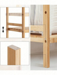 LEDREM 5-Tier Bamboo Storage Rack For Bathroom, Kitchen, Bedroom, 31.5 X 45 X 142 Cm - thumbnail 6