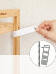 LEDREM 5-Tier Bamboo Storage Rack For Bathroom, Kitchen, Bedroom, 31.5 X 45 X 142 Cm - thumbnail 8