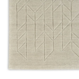 Ivory Geometric Modern Wool Rug For Living Room Bedroom & Dining Room-236Cm X 297Cm - thumbnail 7