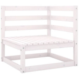 Walplus Garden Corner Sofas 2 Pcs White Solid Wood Pine - thumbnail 2