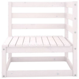 Walplus Garden Corner Sofas 2 Pcs White Solid Wood Pine - thumbnail 3