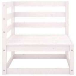 Walplus Garden Corner Sofas 2 Pcs White Solid Wood Pine - thumbnail 5
