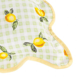 furn. Furn Fruits Lemons Gingham Check Outdoor Cushion, Sage, 45 X 45Cm - thumbnail 3