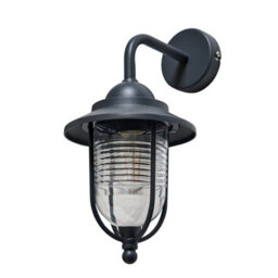 CGC Lighting Cgc Ayana Antique Charcoal Curved Fishermans Outdoor Wall Light - thumbnail 5