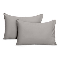 Ameha Pillowcase Pair Grey Microfiber Pillowcase-Soft Envelope Closure Pillowcase, Machine Washable Bedding Pillow Cover 50X75Cm - thumbnail 5
