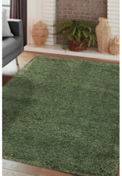 Melrose Venus Shaggy High Pile Sage Green X-Large Area Rug 200/290Cm - thumbnail 1