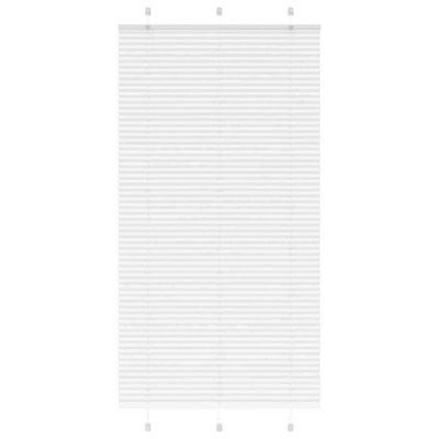Berkfield Pleated Blind White 105X200 Cm Fabric Width 104.4 Cm Polyester - image 1