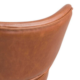 Wyld Haus Mazapan Brown Faux Leather Lounge Chair - thumbnail 6