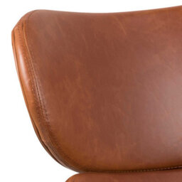 Wyld Haus Mazapan Brown Faux Leather Lounge Chair - thumbnail 5