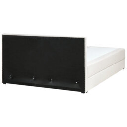 Beliani Divan Bed With Storage Fabric Baronet 160 X 200 Cm (Eu King Size) Off-White - thumbnail 6
