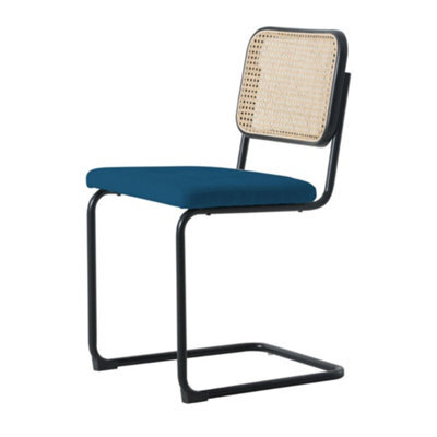 Fusion Living Navy Camden Cantilever Dining Chair - image 1