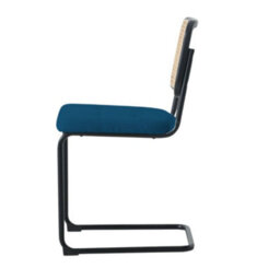 Fusion Living Navy Camden Cantilever Dining Chair - thumbnail 4