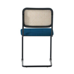Fusion Living Navy Camden Cantilever Dining Chair - thumbnail 6