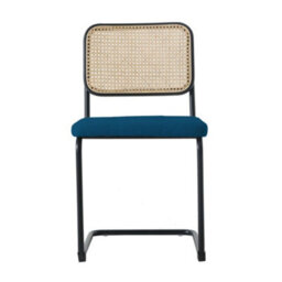 Fusion Living Navy Camden Cantilever Dining Chair - thumbnail 3
