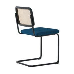 Fusion Living Navy Camden Cantilever Dining Chair - thumbnail 5