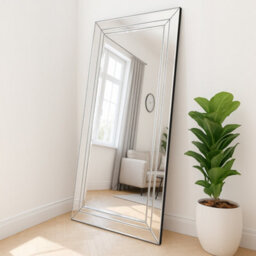 Agenzia 14 All Glass Full Length Leaner Wall Mirror 174 X 85Cm - thumbnail 1