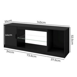 Levede Tv Stand Entertainment Unit Tv Cabinet Stand Storage With Led 140Cm - thumbnail 4