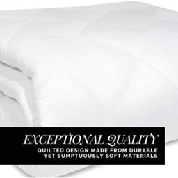 Glamhaus Single Size Electric Blanket - Fitted Mattress Bed Cover - White Diamond Quilted - Settings For Feet And Body, Timer - thumbnail 5
