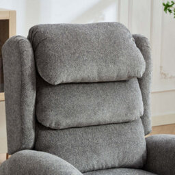 More4Homes Belvoir Grey Fabric Dual Motor Mobility Rise Recliner Chair - thumbnail 8