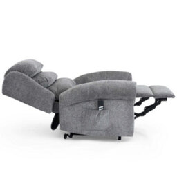 More4Homes Belvoir Grey Fabric Dual Motor Mobility Rise Recliner Chair - thumbnail 5