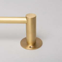 Brass bee Satin Brass Hook Rail With 3 Brass Hooks - Solid Brass Hook Rail - thumbnail 3