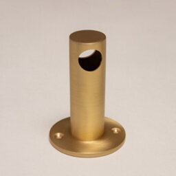 Brass bee Satin Brass Hook Rail With 3 Brass Hooks - Solid Brass Hook Rail - thumbnail 6