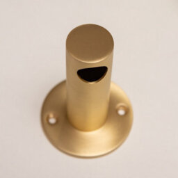 Brass bee Satin Brass Hook Rail With 3 Brass Hooks - Solid Brass Hook Rail - thumbnail 7
