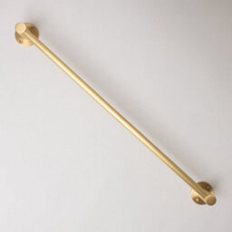 Brass bee Satin Brass Hook Rail With 3 Brass Hooks - Solid Brass Hook Rail - thumbnail 4