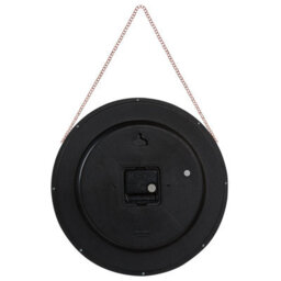 Wyld And Coco Aurora Home Wall Clock Black Dial With Copper Chain 30Cm Modern Hanging Decor - thumbnail 3