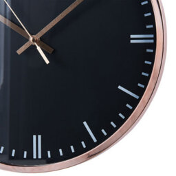 Wyld And Coco Aurora Home Wall Clock Black Dial With Copper Chain 30Cm Modern Hanging Decor - thumbnail 5