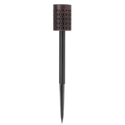 Set Of 8 Solar Powered Stake Lights With Cut-Out Design - Outdoor Garden Led Silhouette Effect Pathway Lighting - Each H36Cm - thumbnail 4
