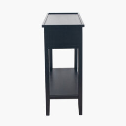 Pacific Lifestyle Satin Black Wood 2 Drawer Console Table - thumbnail 6