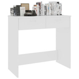 Berkfield Modern Desk White 80X40X75 Cm Engineered Wood - thumbnail 5
