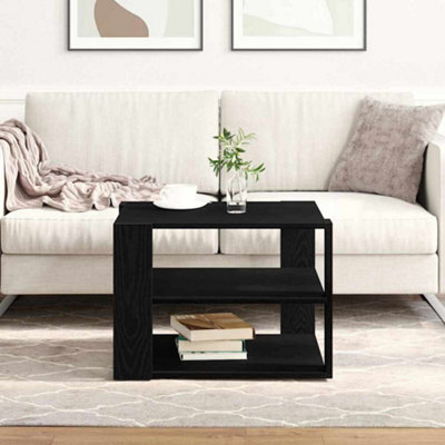 Berkfield Coffee Table Black Oak 59,5X59,5X40 Cm Engineered Wood - image 1