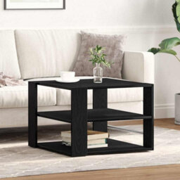 Berkfield Coffee Table Black Oak 59,5X59,5X40 Cm Engineered Wood - thumbnail 4