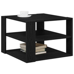 Berkfield Coffee Table Black Oak 59,5X59,5X40 Cm Engineered Wood - thumbnail 3