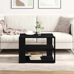 Berkfield Coffee Table Black Oak 59,5X59,5X40 Cm Engineered Wood - thumbnail 1
