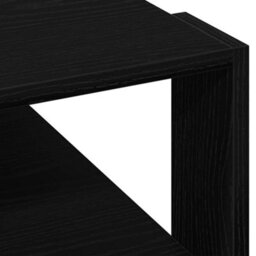 Berkfield Coffee Table Black Oak 59,5X59,5X40 Cm Engineered Wood - thumbnail 8