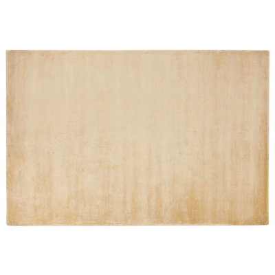 Beliani Rug Gesi Ii Sand Beige 160 X 230 Cm Viscose - image 1