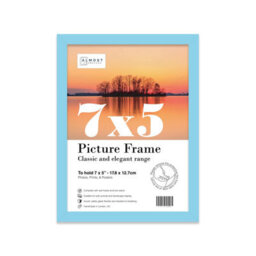 7X5 Light Blue Picture Frame (12.7 X 17.8Cm) Poster, Photo, Artwork, Gallery Wall Or Print - thumbnail 1