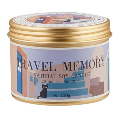 Living And Home Long-Lasting Black Cedar Juniper Scented Soy Wax Candle In Travel-Ready Aluminum Tin With Lead-Free Cotton Wick - image 1