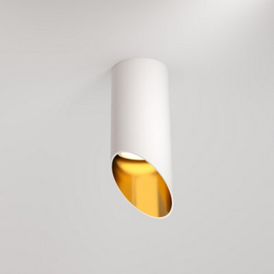 Luminosa Lighting Luminosa Maytoni Lipari Surface Mounted Downlight White, Gold, 15Cm Gu10 - image 1