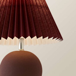 Valuelights Beattie Burgundy Origami Table Lamp - thumbnail 4