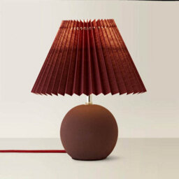 Valuelights Beattie Burgundy Origami Table Lamp - thumbnail 3