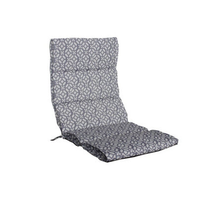 Gardenwize Pair Of Outdoor Garden Decorative Full Length Bench Seat Pad Cushions- Geo