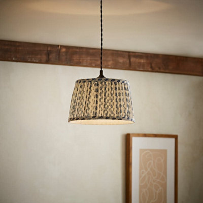 Valuelights Grange Small Blue Floral Pleated Lamp Shade - image 1