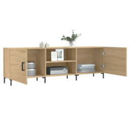 Berkfield Tv Cabinet Sonoma Oak 150X30X50 Cm Engineered Wood - thumbnail 4