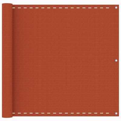 Berkfield Balcony Screen Orange 90X400 Cm Hdpe - image 1