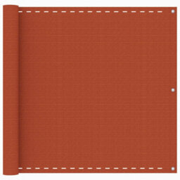Berkfield Balcony Screen Orange 90X400 Cm Hdpe - thumbnail 1